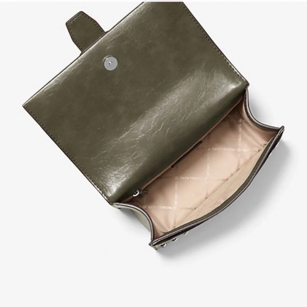 MICHAEL KORS Greenwich Small Studded Distressed Crossbody Bag